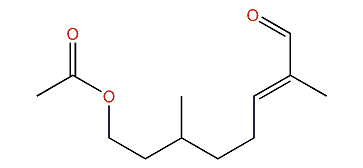 (E)-8-oxo-3,7-Dimethyl-6-octenyl acetate